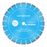Disco Diamantado ProBlueMulti 14" para Corte de Concreto Curado y Reforzado - Lion Diamond